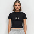 Varsity Arch High Neck Cropped T