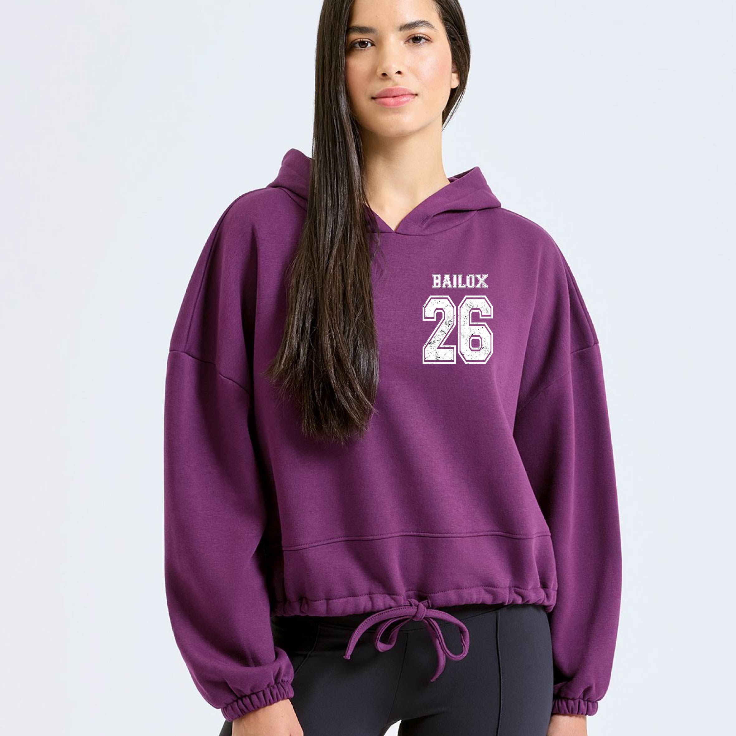 26' Squad Oversized Cropped Ladies Hoodie
