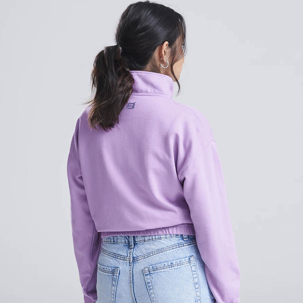 Strength Cropped 1/4 Zip Sweatshirt