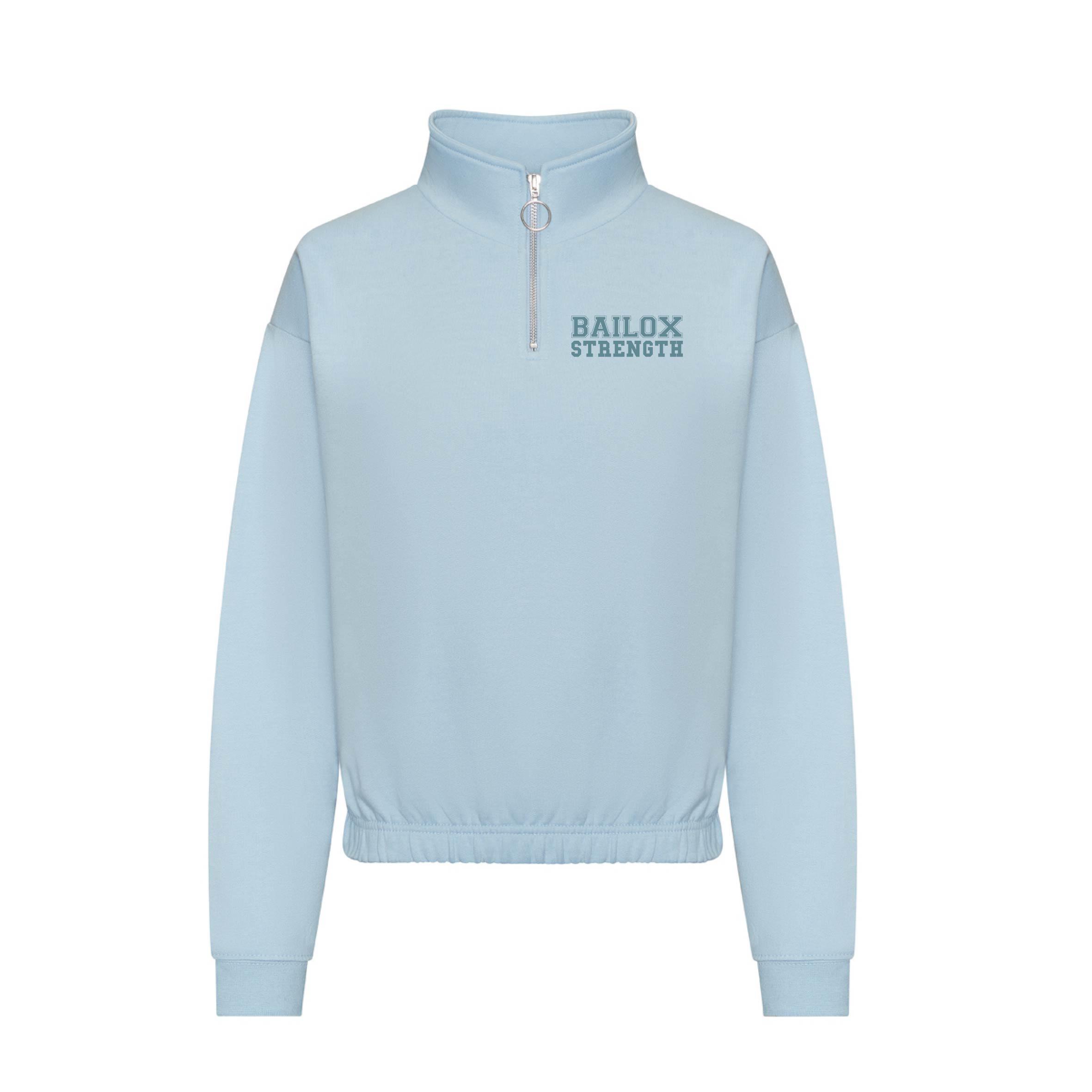 Strength Cropped 1/4 Zip Sweatshirt